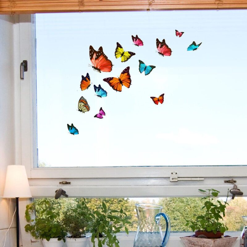 Butterflies διακοσμητικά αυτοκόλλητα για τζάμι ή τοίχο