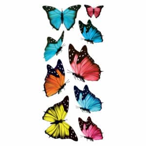 Butterflies αυτοκόλλητα βινυλίου για τζάμι S (69002)