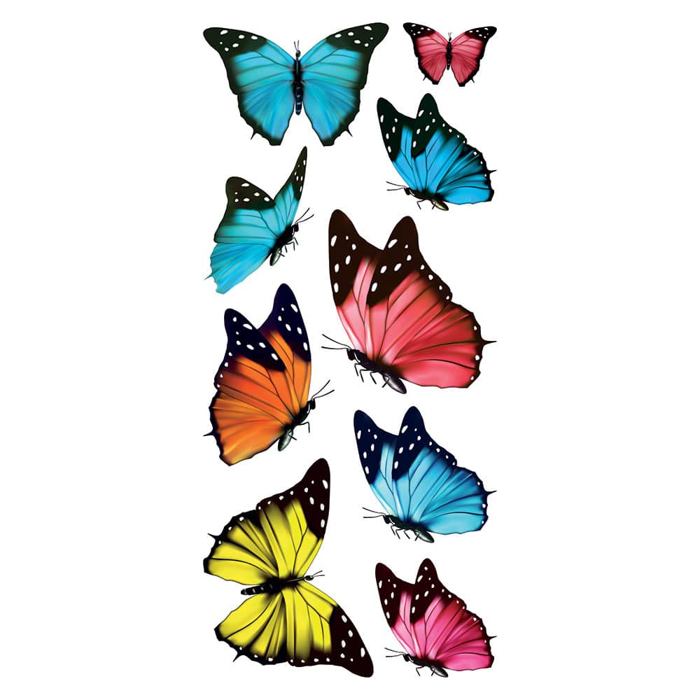 Butterflies διακοσμητικά αυτοκόλλητα για τζάμι ή τοίχο