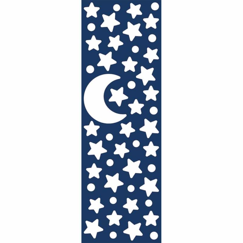 White Stars παιδικά διακοσμητικά φωσφορίζοντα μέρη στο σκοτάδι