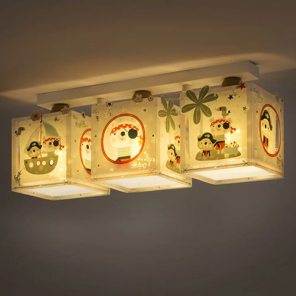 The Pirates παιδικό φωτιστικό τρίφωτο οροφής