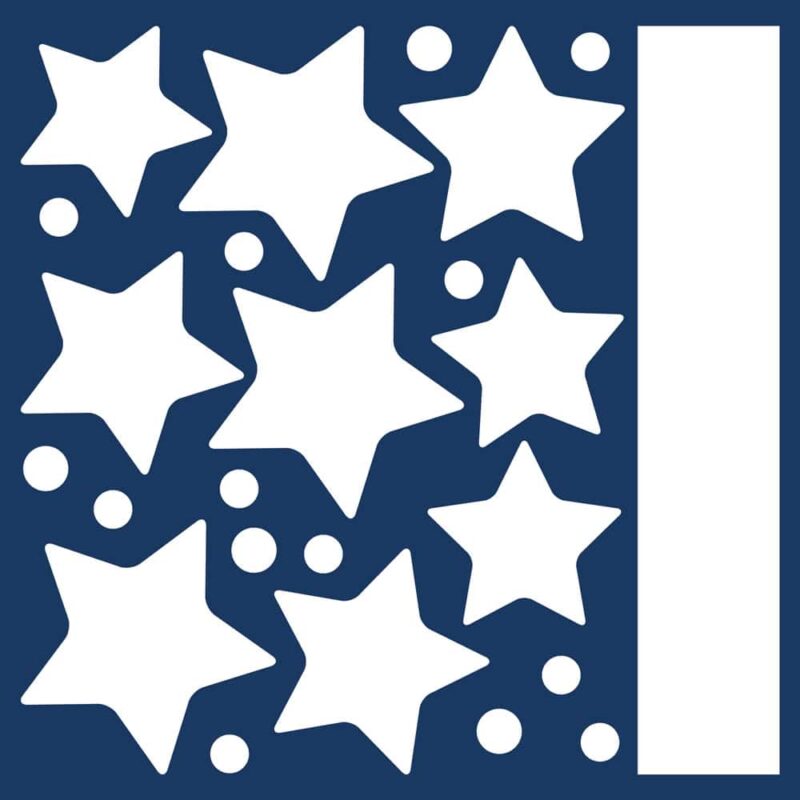 Hanging Stars παιδικά διακοσμητικά τοίχου που φωσφορίζουν στο σκοτάδι