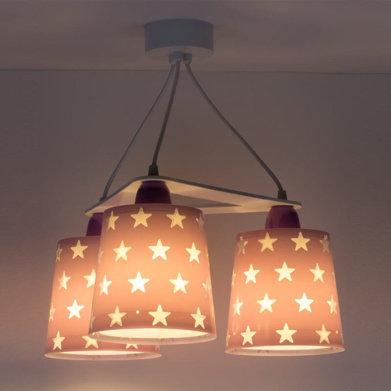 Stars Lilac φωτιστικό τρίφωτο κρεμαστό