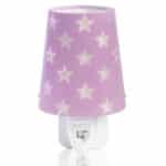 Stars Lilac παιδικό φωτιστικό νύκτας πρίζας LED