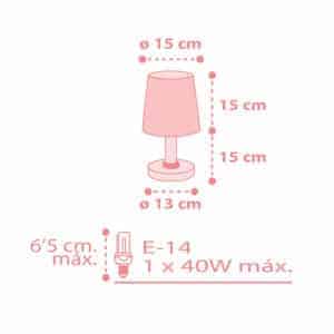 Starlight Pink κομοδίνου φωτιστικό (82211 S)