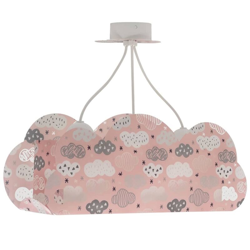 CLOUDS PINK τρίφωτο κρεμαστό οροφής
