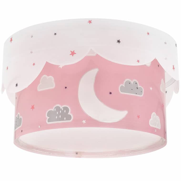 MOON PINK πλαφονιέρα διπλού τοιχώματος