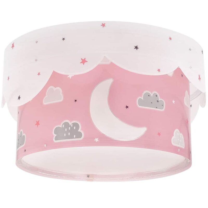 MOON PINK πλαφονιέρα διπλού τοιχώματος