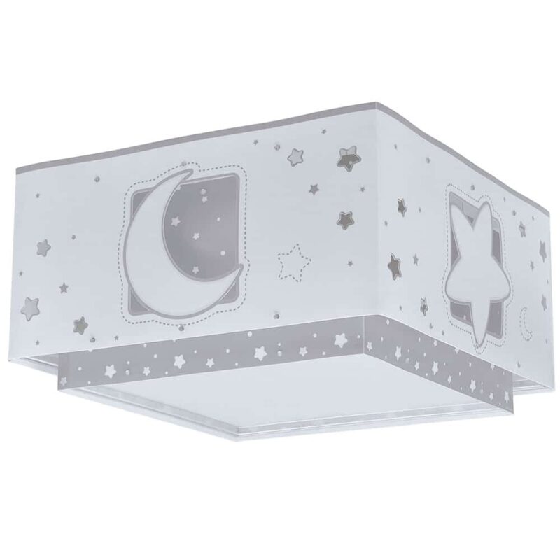 MOONLIGHT GRAY πλαφονιέρα διπλού τοιχώματος