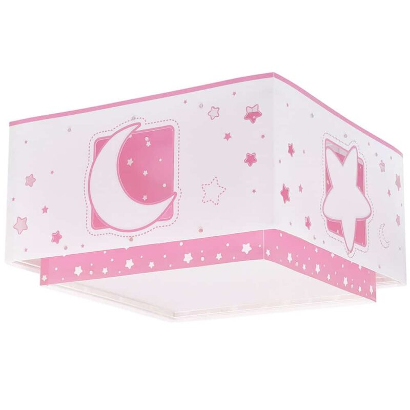 MOONLIGHT PINK πλαφονιέρα διπλού τοιχώματος