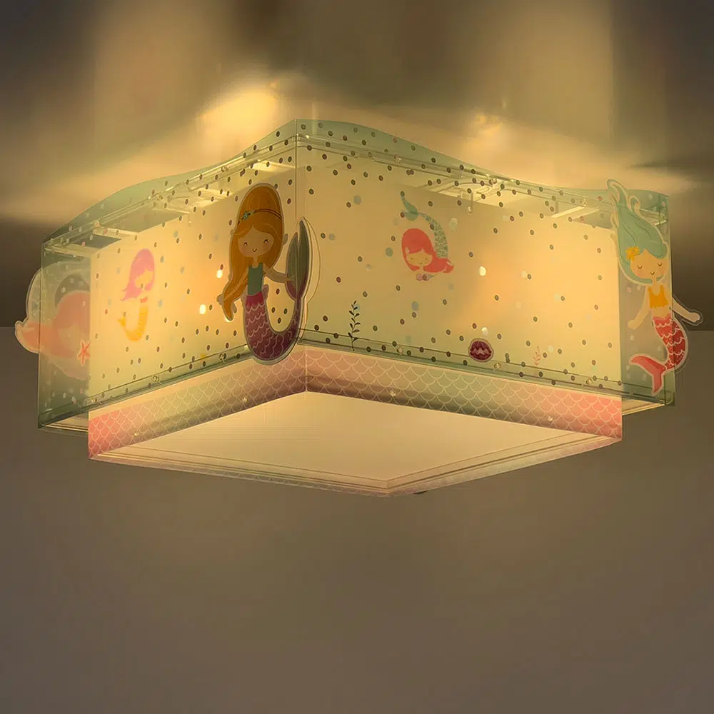 MERMAIDS πλαφονιέρα παιδικό φωτιστικό