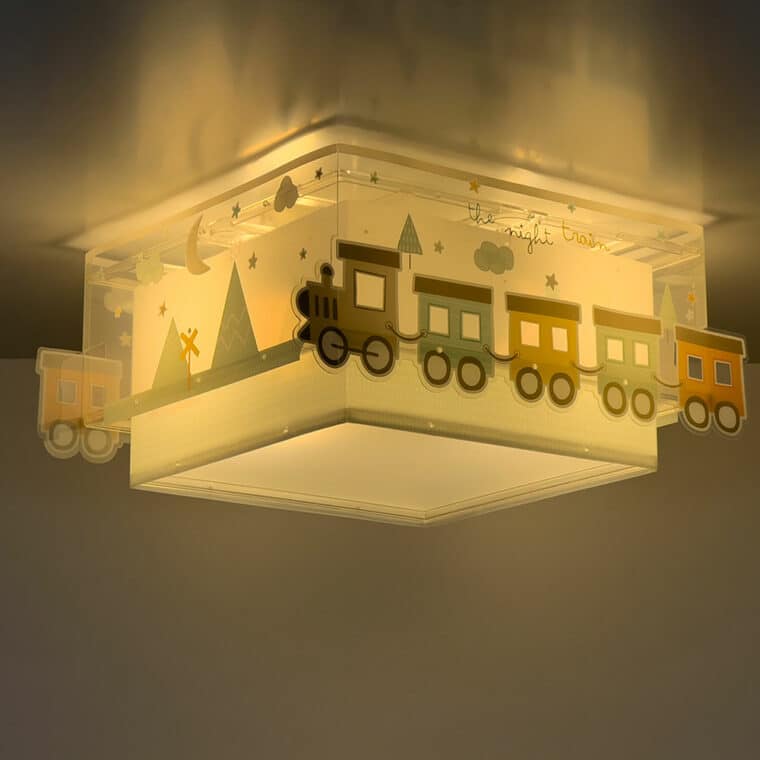 THE NIGHT TRAIN παιδικό φωτιστικό πλαφονιέρα