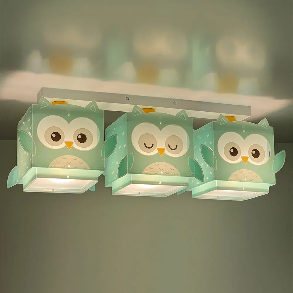 LITTLE OWL τρίφωτο κρεμαστό οροφής