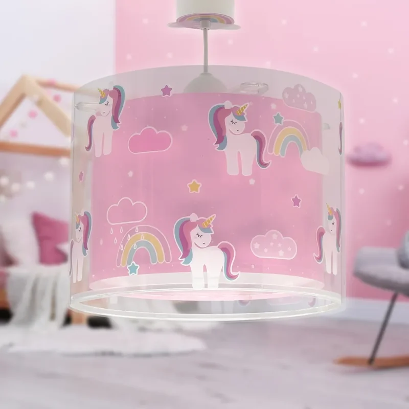 Unicorns κρεμαστό μονόφωτο παιδικό φωτιστικό