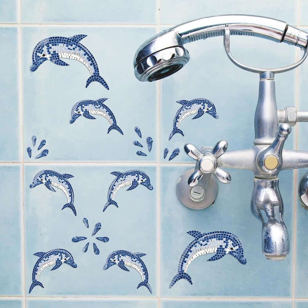 Dolphins αυτοκόλλητα τοίχου βινυλίου (59601)