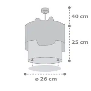 Baby Bunny Green παιδικό φωτιστικό οροφής