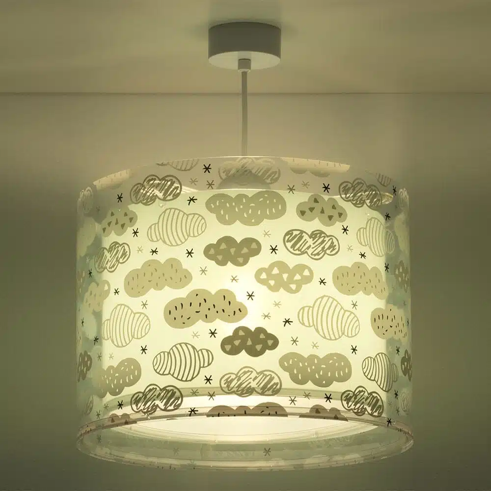 Clouds Green παιδικό φωτιστικό οροφής κρεμαστό