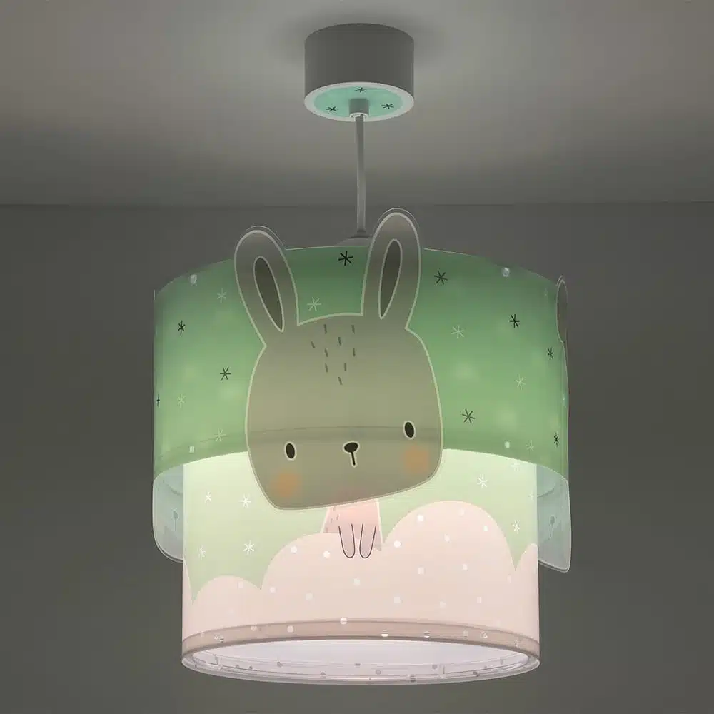 Baby Bunny Green παιδικό φωτιστικό οροφής
