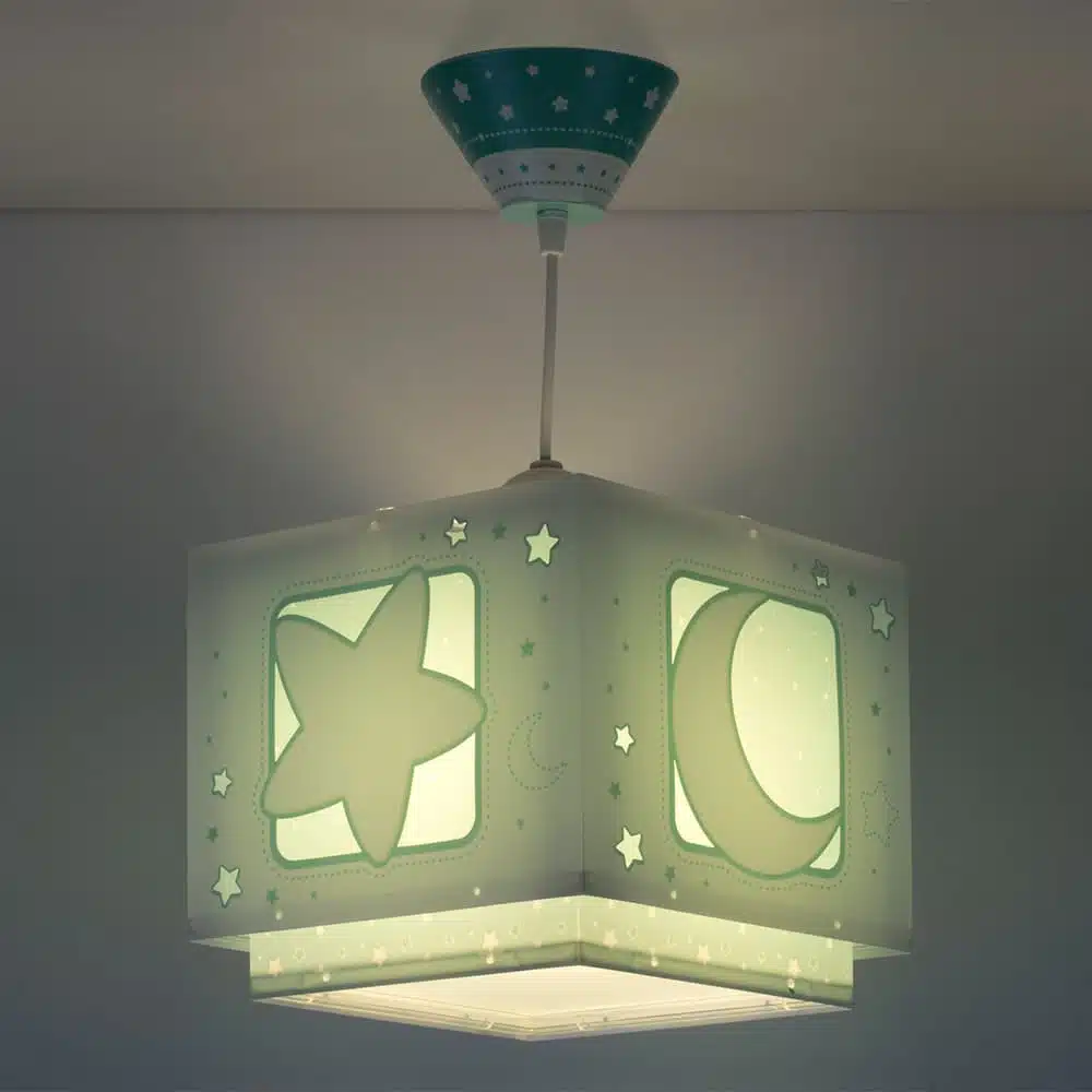 Moonlight Green παιδικό φωτιστικό οροφής κρεμαστό