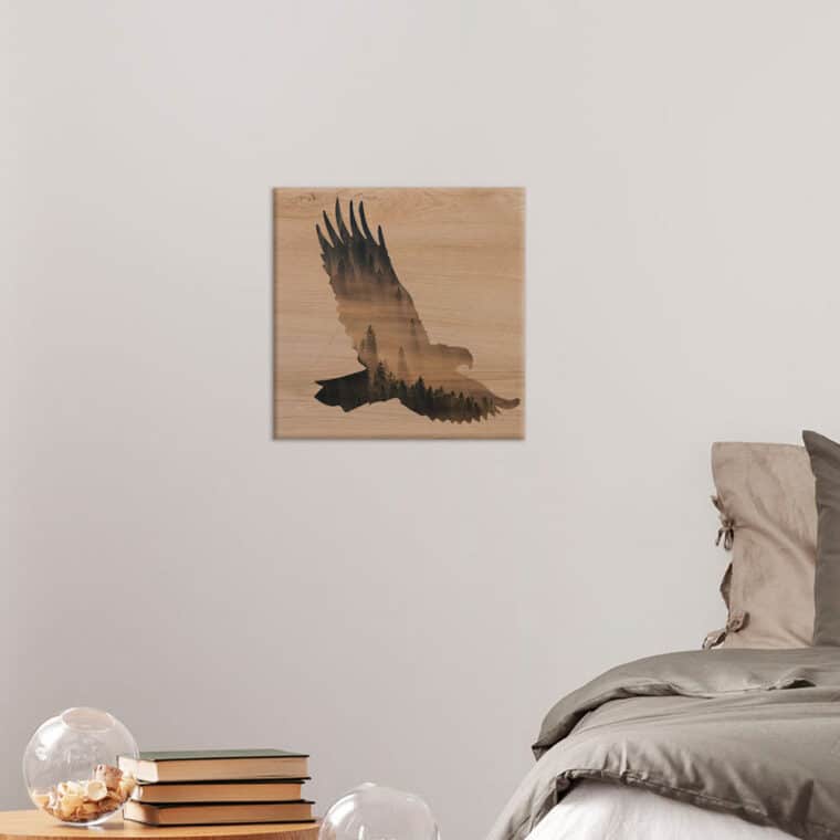 EAGLE SILHOUETTE - Πίνακας διακόσμησης από ξύλο