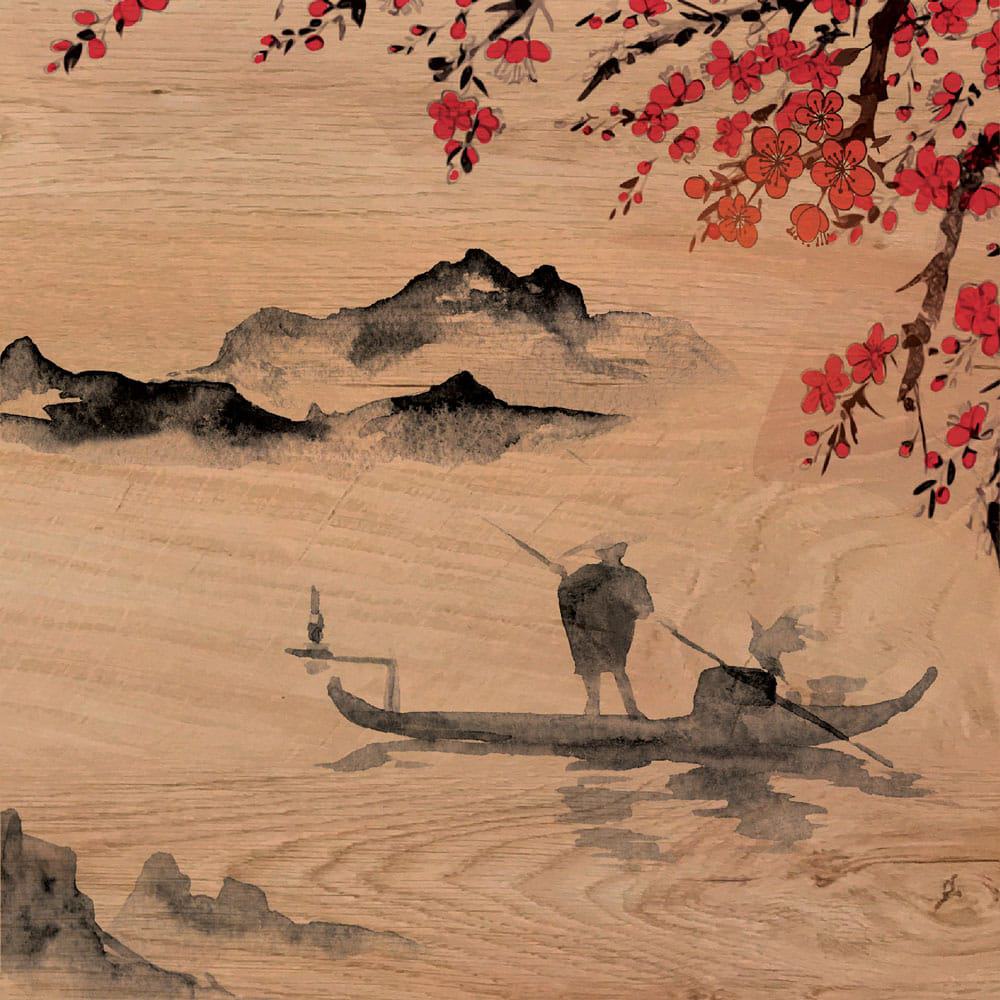 JAPANESE LANDSCAPE - Πίνακας διακόσμησης από ξύλο