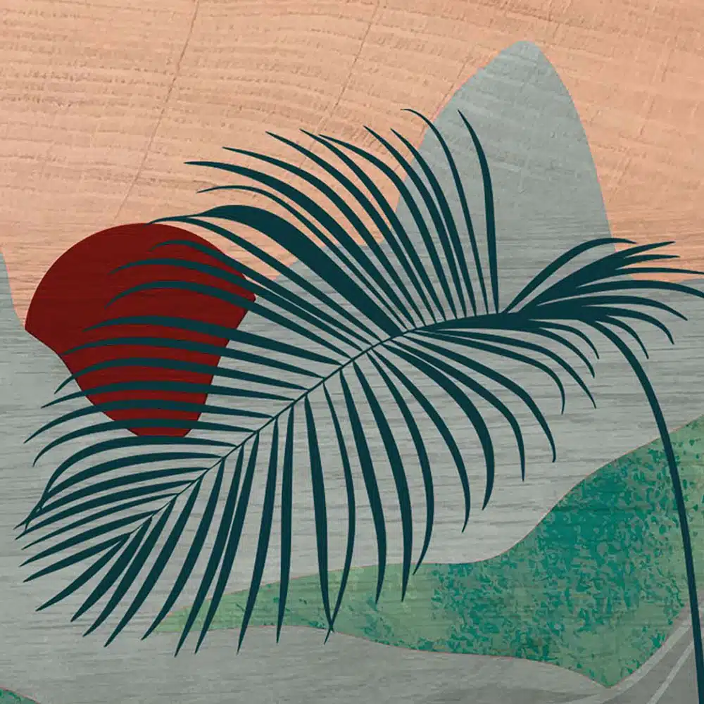 SUNSET TROPICAL - Πίνακας διακόσμησης από ξύλο