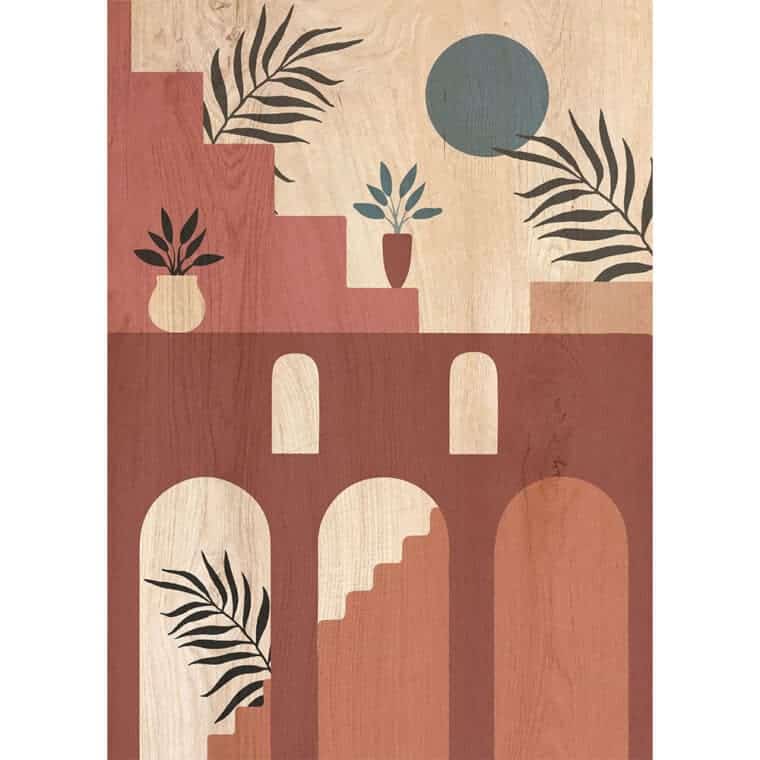 ARCHITECTURE COLOURS - Πίνακας διακόσμησης από ξύλο