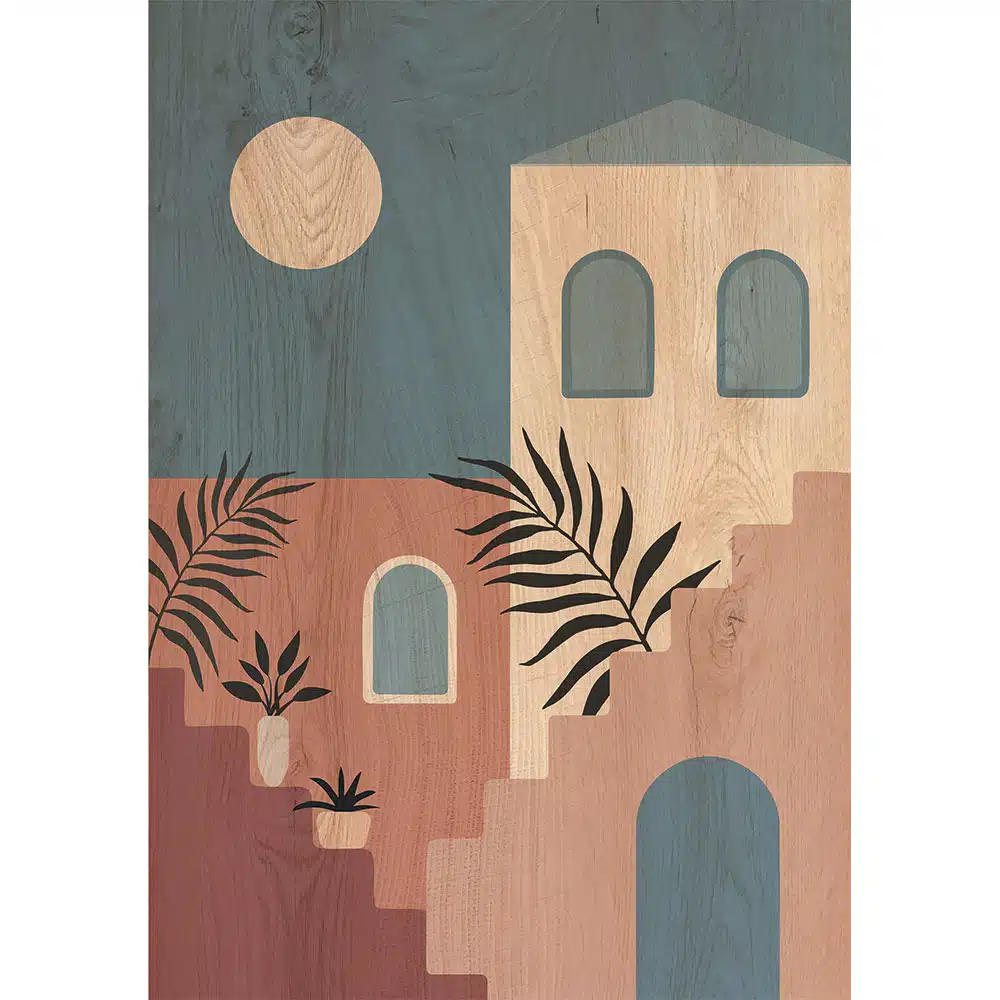 ARCHITECTURE STAIRS - Πίνακας διακόσμησης από ξύλο