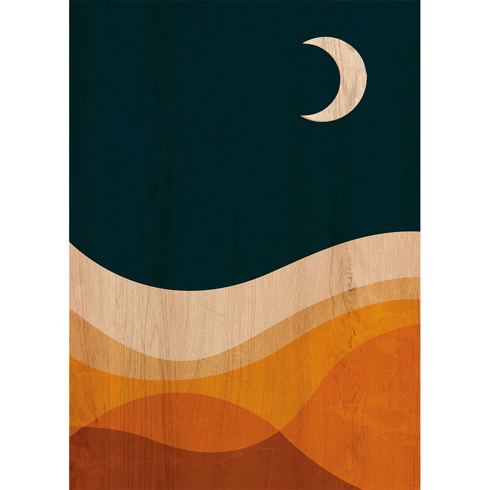 DESERT SUN - Πίνακας διακόσμησης από ξύλο