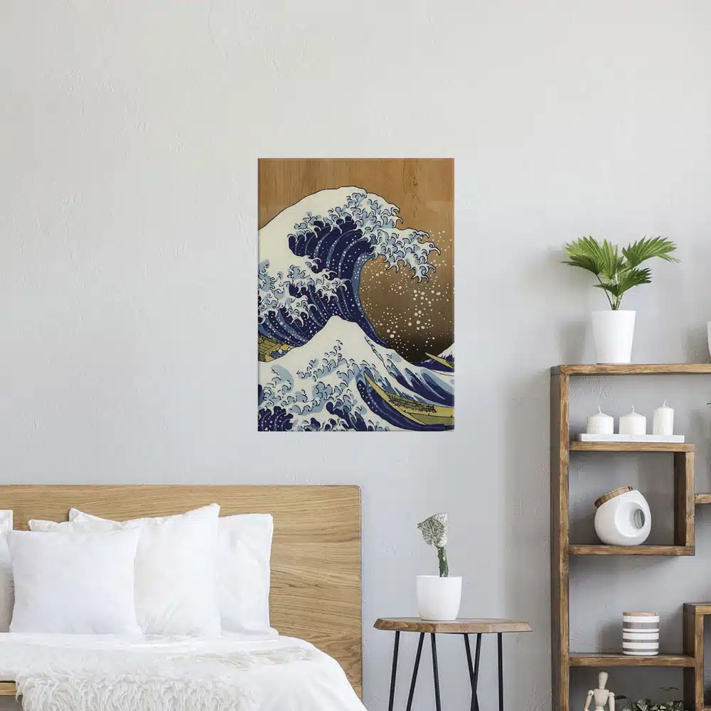 HOKUSAI - Πίνακας διακόσμησης από ξύλο