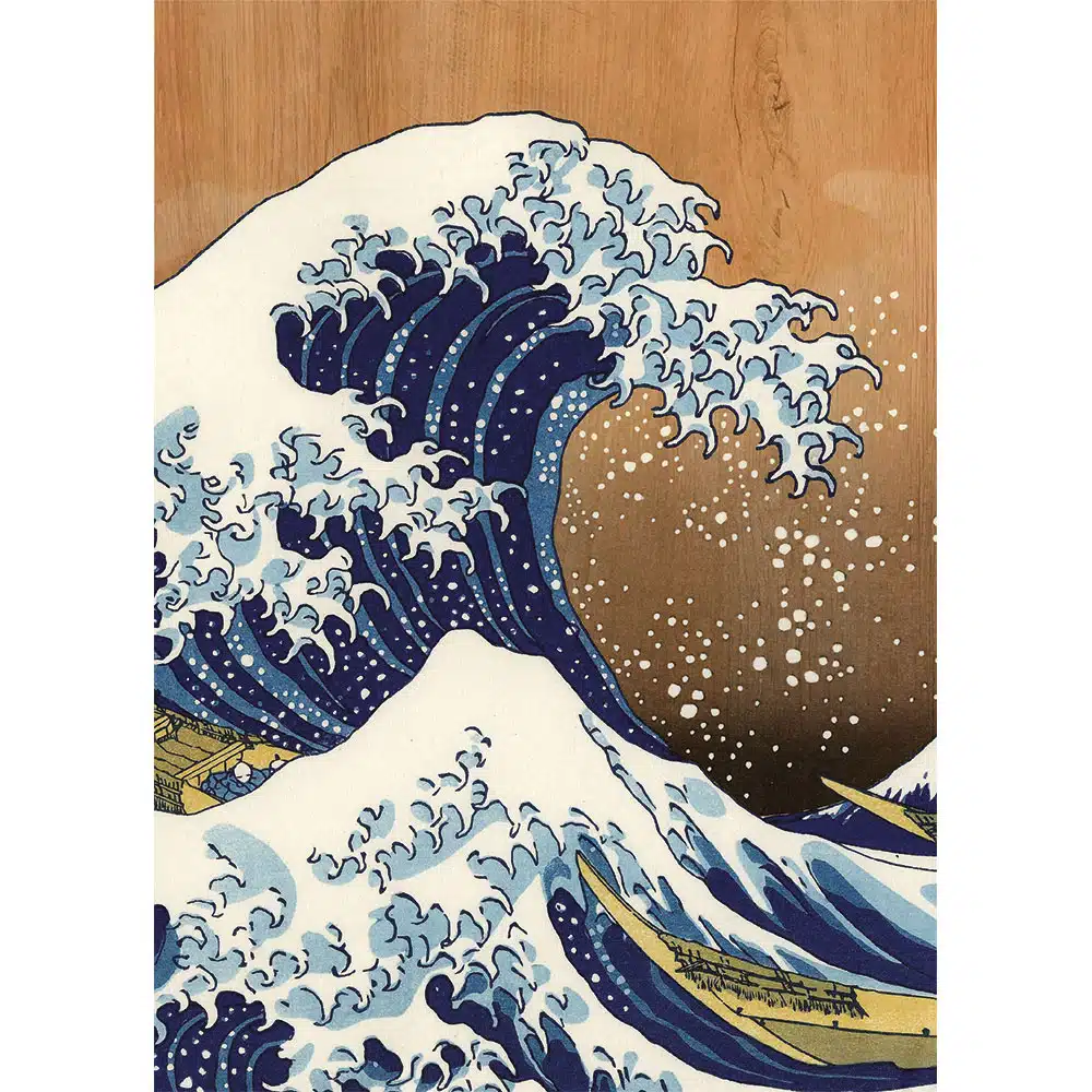 HOKUSAI - Πίνακας διακόσμησης από ξύλο