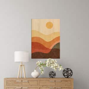 Desert Sun πίνακας διακόσμησης ξύλου L (21663)