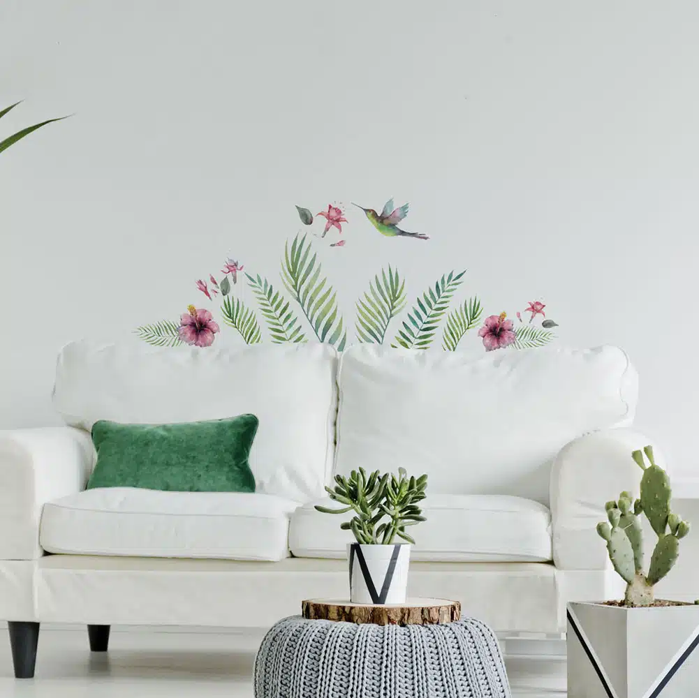 TROPICAL HUMMINGBIRD βινυλίου αυτοκόλλητα τοίχου