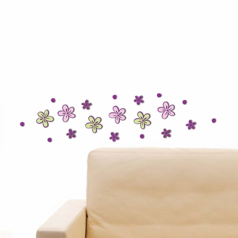 LITTLE FLOWERS - αφρώδη αυτοκόλλητα 3D