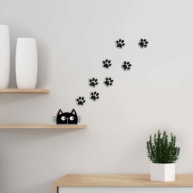CAT & PAWS αφρώδη αυτοκόλλητα 3D