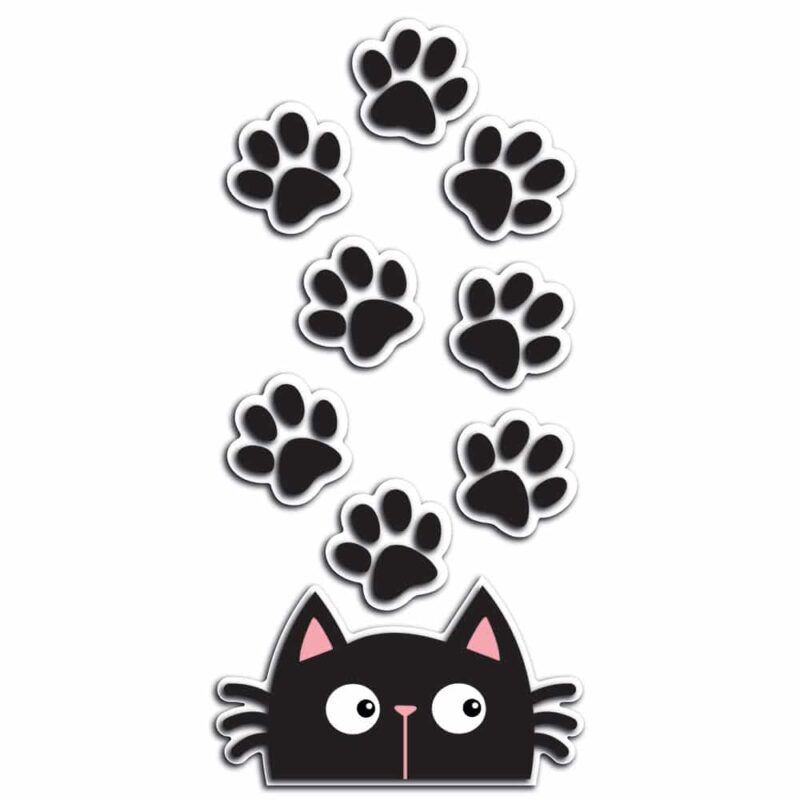 CAT & PAWS αφρώδη αυτοκόλλητα 3D