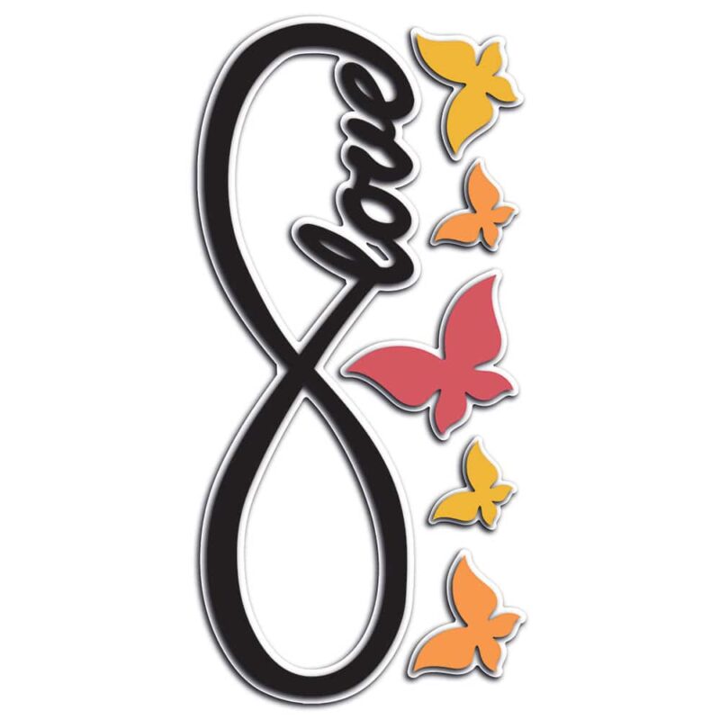INFINITY αφρώδη αυτοκόλλητα 3D