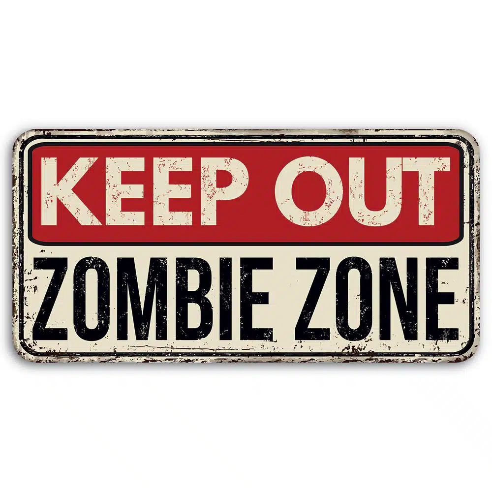 ZOMBIE ZONE - Forex πινακίδα διακόσμησης