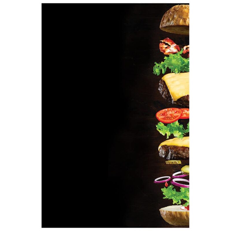 HAMBURGER - Μαυροπίνακας Plexi Fun