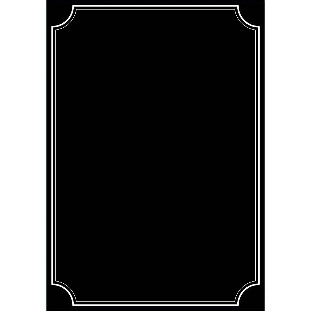 BORDER - Μαυροπίνακας τοίχου αυτοκόλλητος