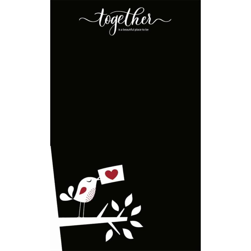 TOGETHER - Μαυροπίνακας τοίχου αυτοκόλλητος