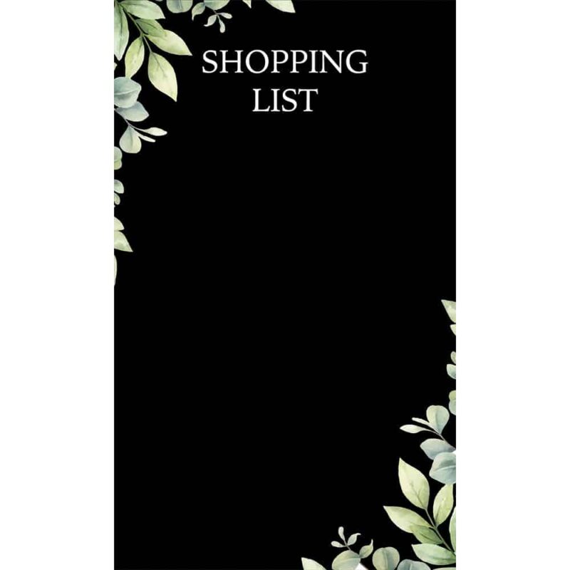 SHOPPING LIST - Μαυροπίνακας τοίχου αυτοκόλλητος