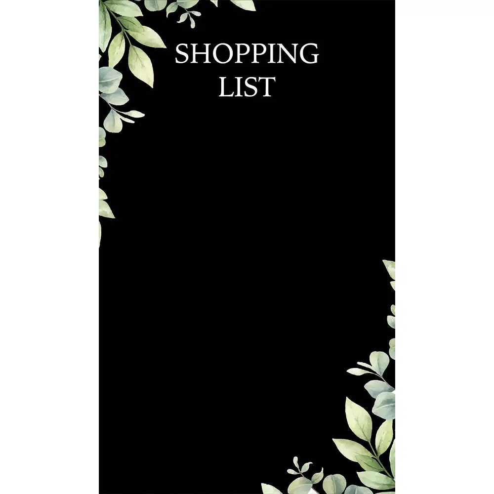 SHOPPING LIST - Μαυροπίνακας τοίχου αυτοκόλλητος