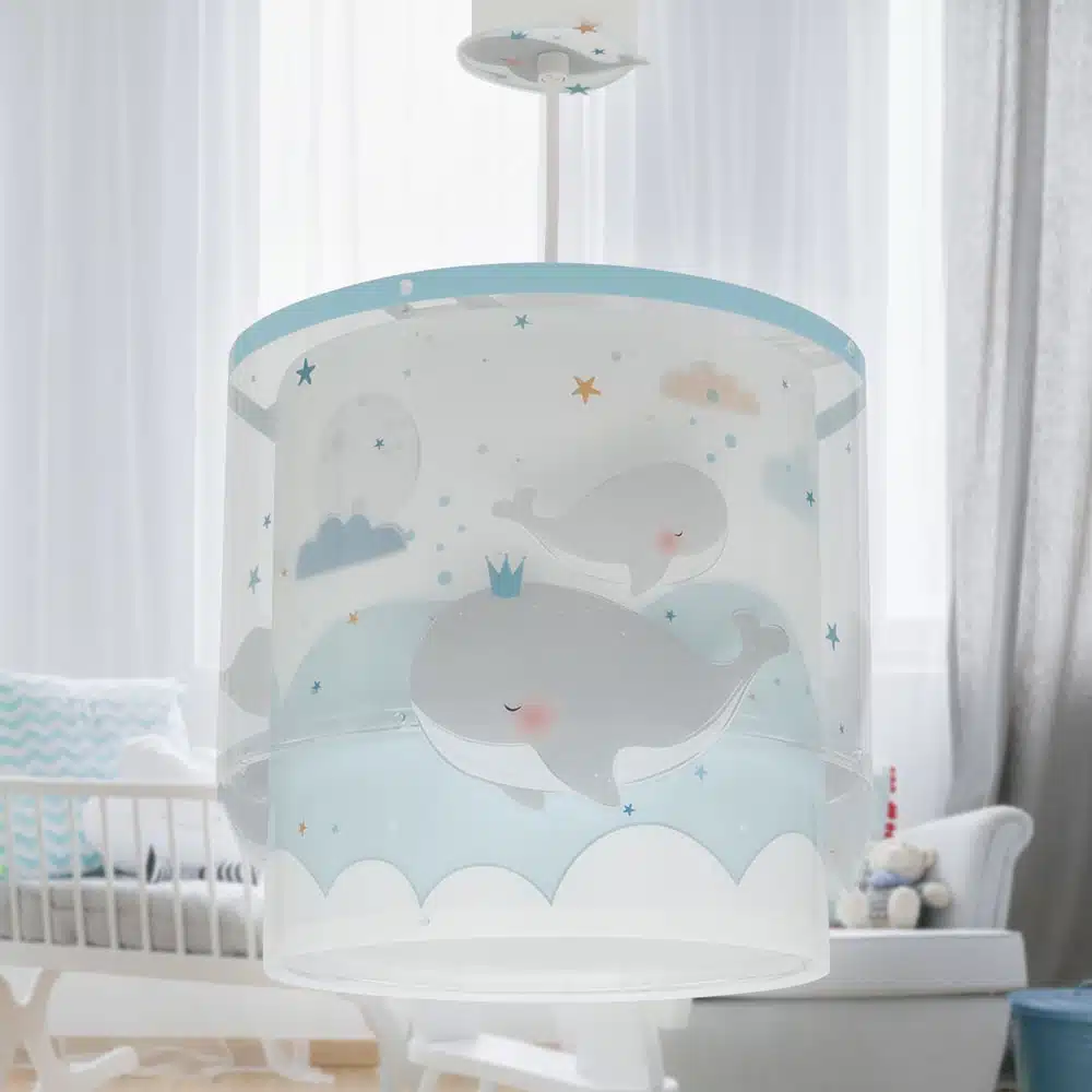 WHALE DREAMS BLUE παιδικό φωτιστικό οροφής