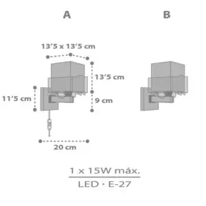 HAPPY JUNGLE απλίκα τοίχου διπλού τοιχώματος