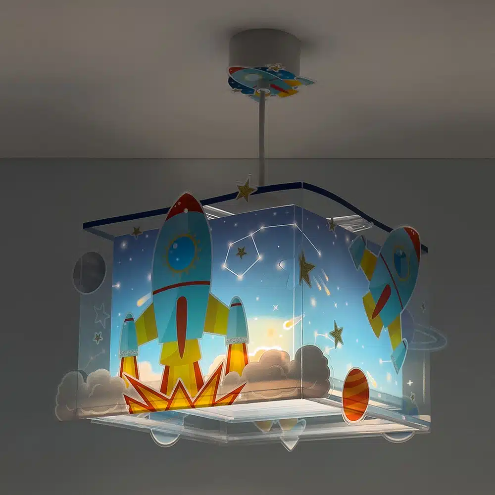 ROCKET κρεμαστό παιδικό φωτιστικό οροφής
