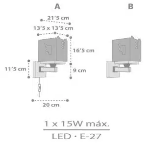 LITTLE DRAGON απλίκα τοίχου