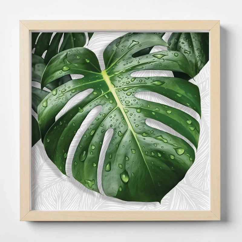 MONSTERA LEAVES - Art Plexi πίνακας