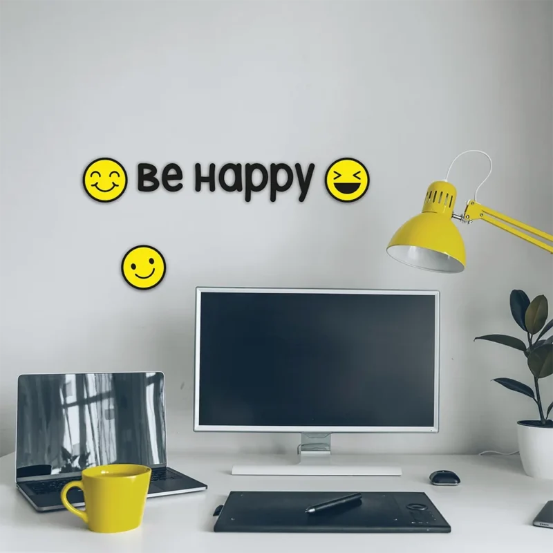 BE HAPPY - αφρώδη αυτοκόλλητα