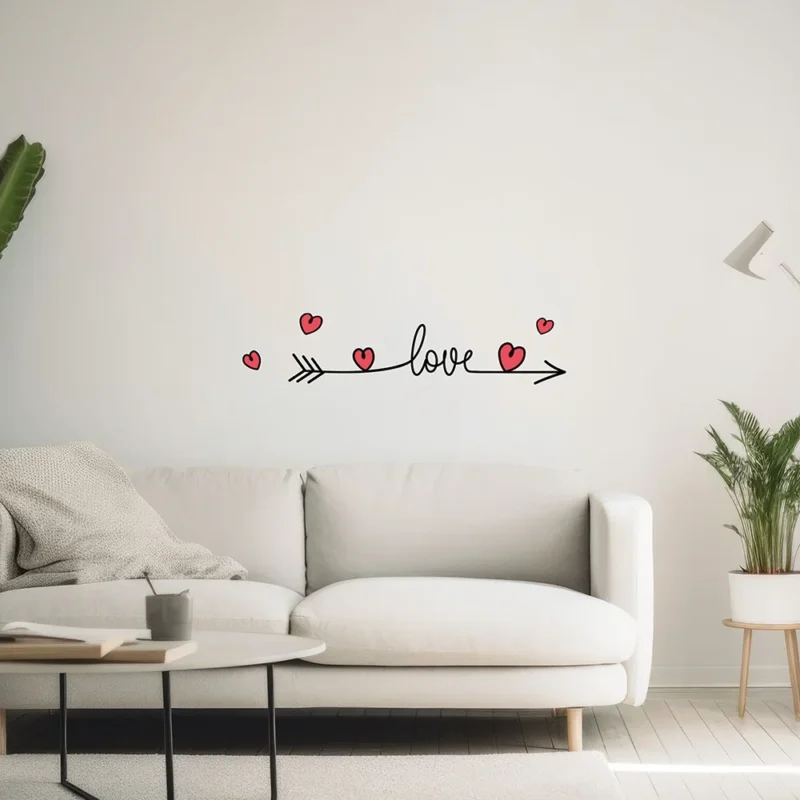 LOVE - αφρώδη αυτοκόλλητα 3D